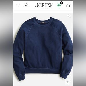 Small j crew navy blue magic rinse crewneck sweatshirt